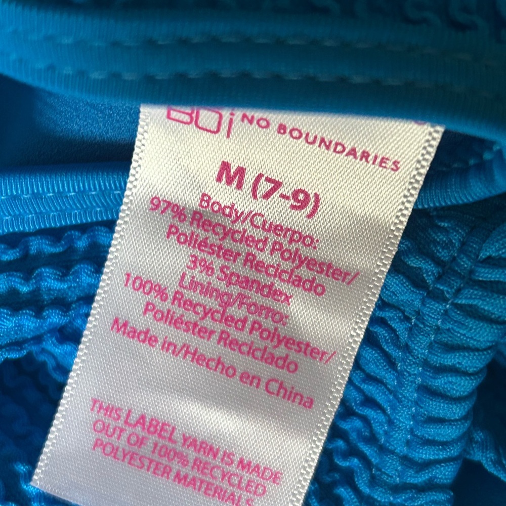 2 Swimsuits Size 7-9 No Boundaries New with Tags - Picture 7 of 7